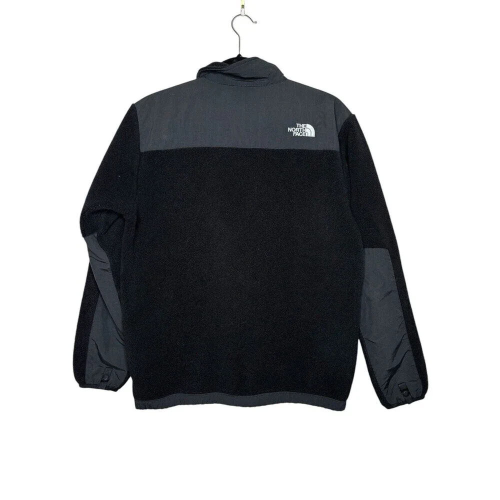 The North Face Denali Boys Jacket Size XL Full Zip Fleece Black Coat